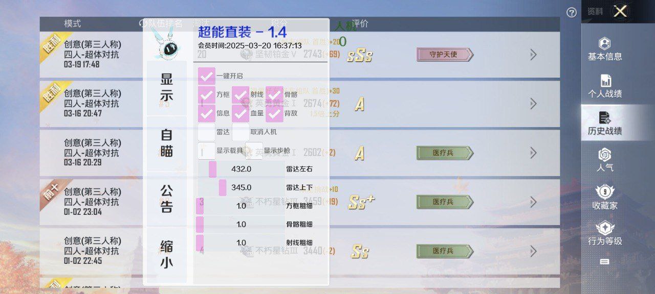 和平精英无敌直装-和平内核插件